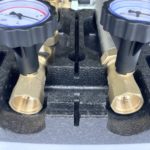 Grupa pompowa grzewcza DN25 z termostatycznym zaworem mieszającym M2 FIX3 (20-45 °C) - GW 1", (do rozdzielaczy DN25), Pompa GRUNDFOS  UPM3 AUTO 25-70 - obrazek 6